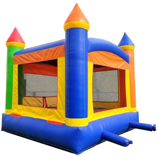 Rental Lite Deluxe Rainbow Bounce House With Blower - Image 2